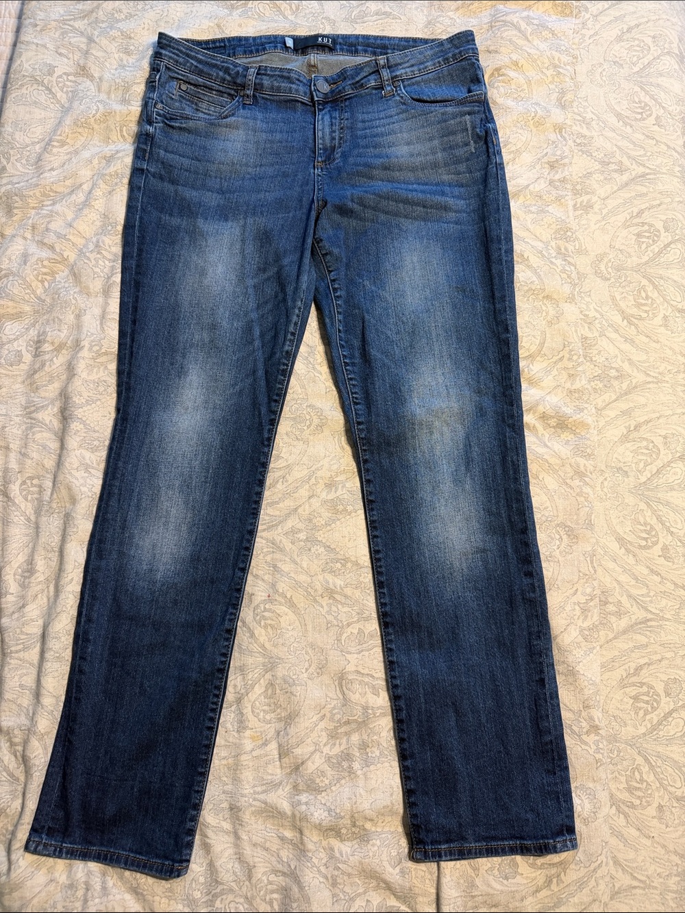 Kut from the Kloth Catherine Boyfriend Jeans - Medium Blue Wash